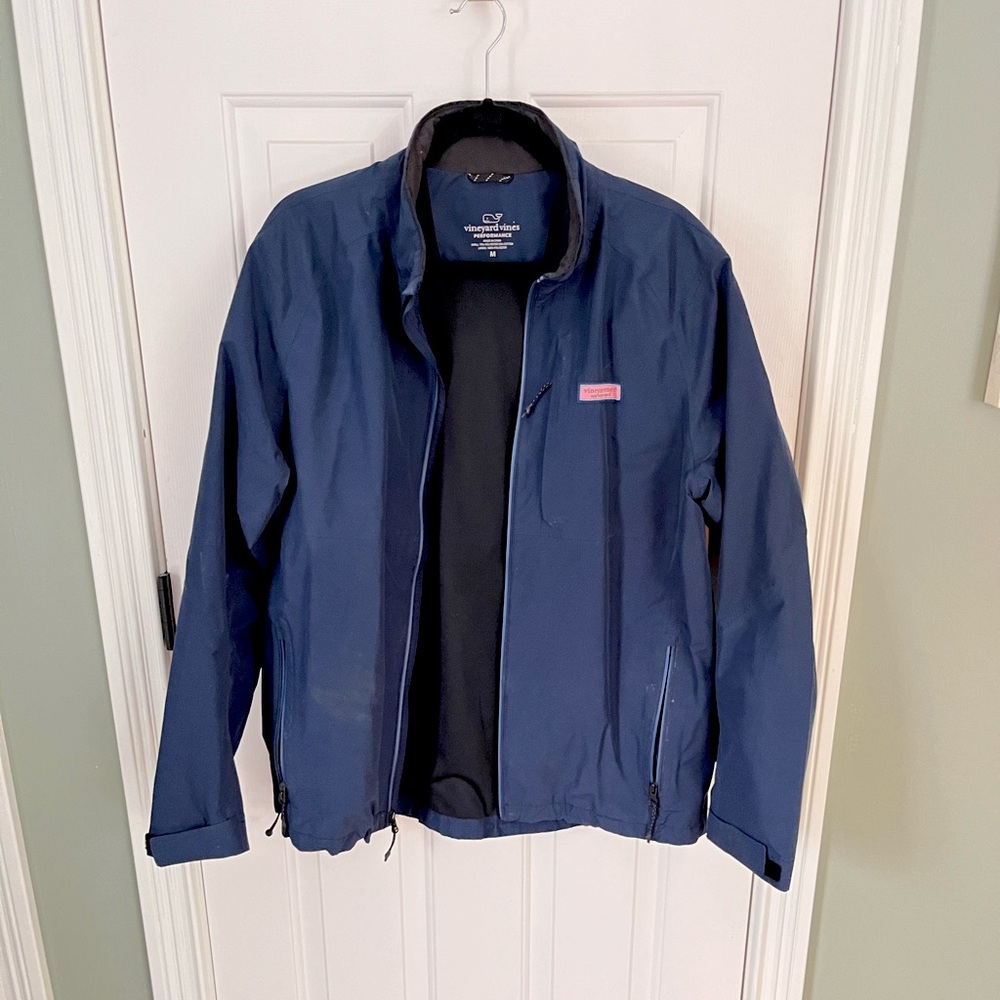 Men’s Vineyard Vines Performance Jacket Navy Blue Medium